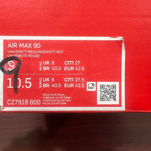 Nike, Air Max 90, CZ7918 600, Red - Picture 4 of 13